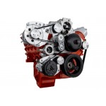 GM HOLDEN CHEVY LS 1,2,3 AND 6 ENGINE SERPENTINE KIT - ALTERNATOR & AC AIR CONDITIONING PULLEY AND BRACKETS - MID MOUNT